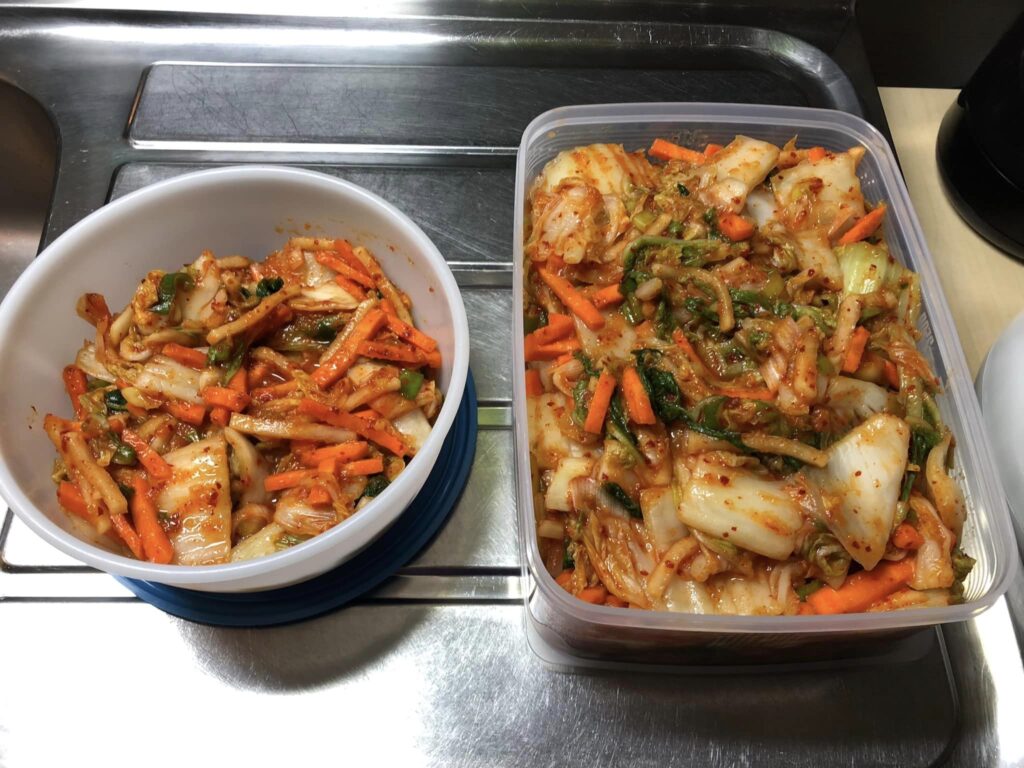 2 L færdig kimchi. 