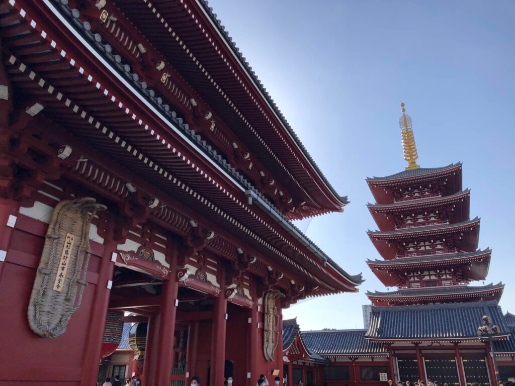 Sensoji templet i Asakusa. En af de største serværdigheder i Tokyo. 