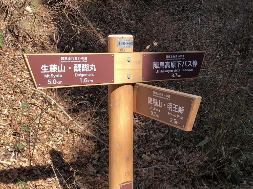 Ruten er meget godt afmærket hele vejen fra Jinba til Takao. 