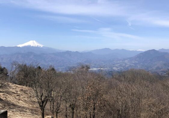 Fuji bjerget set fra Jinba bjerget.