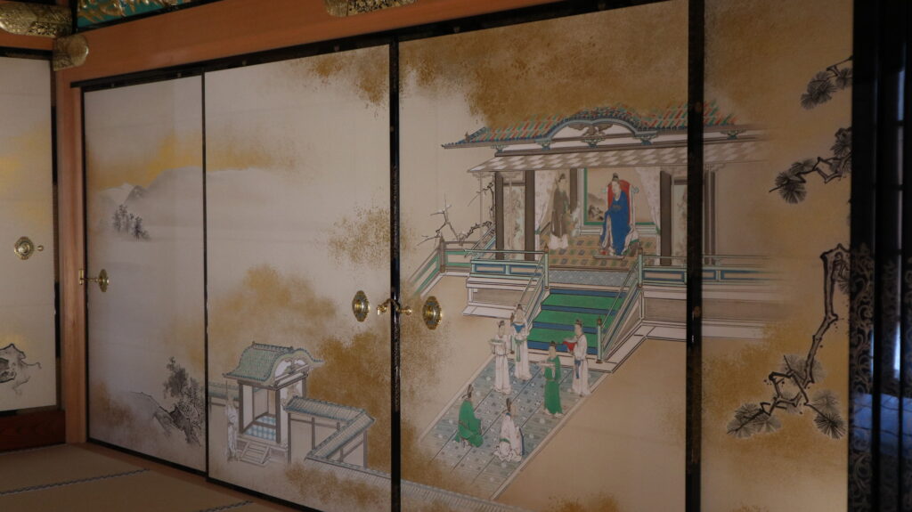 Malerier fra de mere private områder af Hommaru Paladset. 